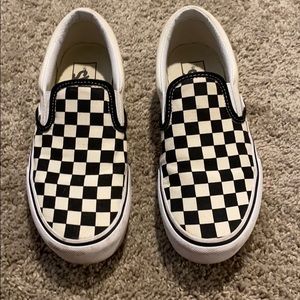 Platform Checkered Vans